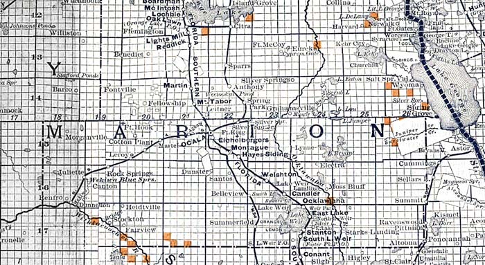 Map of Marion County, Florida, 1888
