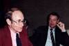 Thumbnail of Faculty members at a table
