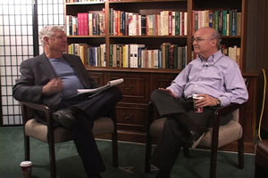 Dr. James Paul being interviewed