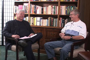 Dr. Les Tuttle being interviewed