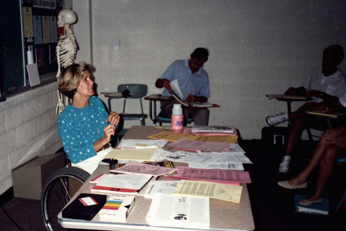 faculty member presenting to a group