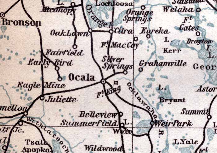 Map of Marion County, Florida, 1904