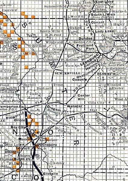 Map of Sumter County, Florida, 1888