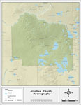Florida county hydrography maps